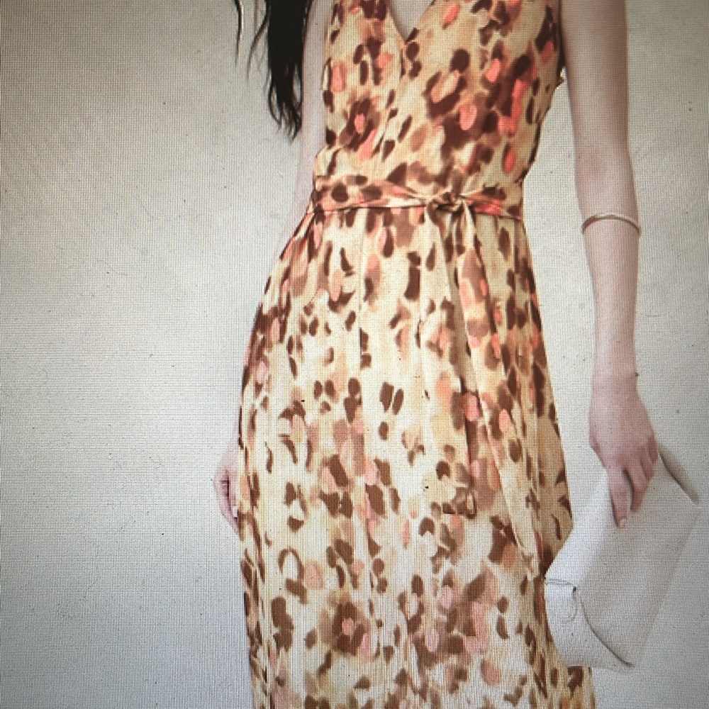Banana Republic maxi chiffon twist dress NWT M